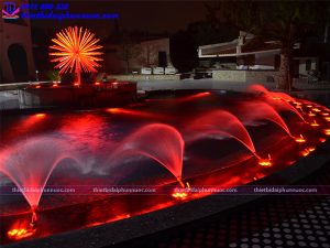 Đầu phun tạo hình quat Fan Jet lắp đặt cho đài phun