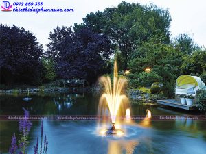 Thiết bị phun nước phao nổi mini PondJet Eco