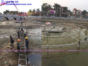 Đài phun nước thị xã Phổ Yên - Thái Nguyên