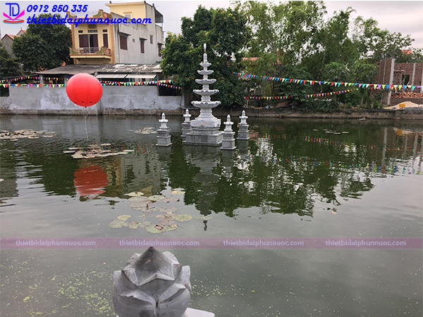 Đài phun nước bằng đá mini 4