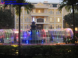 Đài phun nước bể tròn trường Đại học Quốc Gia Hà Nội 5