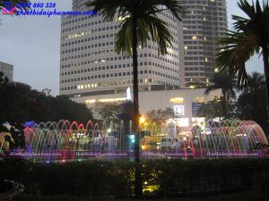 Đài phun nước bể tròn trường Đại học Quốc Gia Hà Nội 6