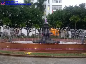 Đài phun nước bể tròn trường Đại học Quốc Gia Hà Nội 8