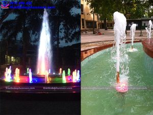 Đài phun nước hình tròn trường THPT Phan Đăng Lưu 6
