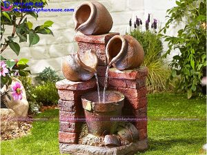 Đài phun nước mini tiểu cảnh 4