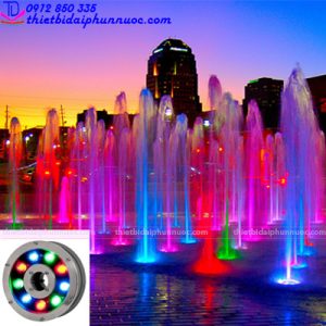 Đèn âm nước dạng bánh xe 12W