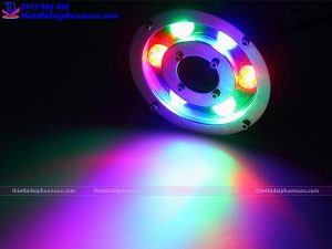Đèn Led chìm nước dạng bánh xe đổi màu
