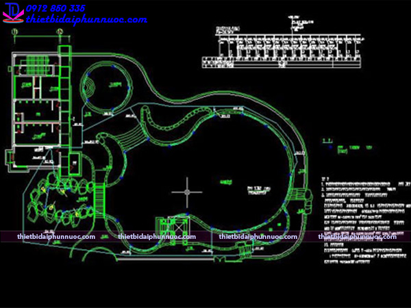 Bản vẽ đài phun nước 2