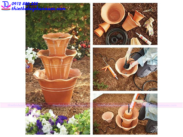 Cách làm đài phun nước mini 3