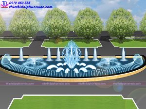 Đài phun nước hình bán nguyệt 6