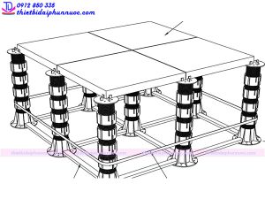 Lắp đặt đài phun nước âm sàn 8