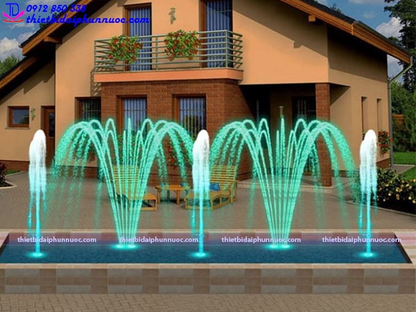 Mẫu đài phun nước hình chữ nhật 5