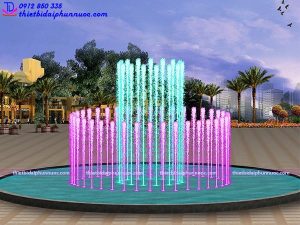 Mẫu đài phun nước bể tròn lập trình 2