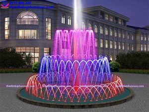 Mẫu đài phun nước bể tròn lập trình 4