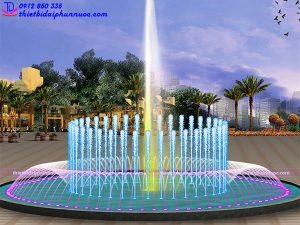 Mẫu đài phun nước bể tròn lập trình 5