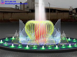 Mẫu đài phun nước bể tròn lập trình 6