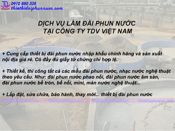 Dịch vụ làm đài phun nước