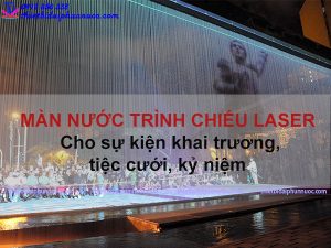 Màn nước trang trí trình chiếu laser 1