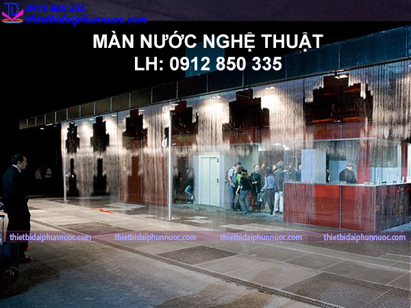 Màn nước trang trí trình chiếu laser 2