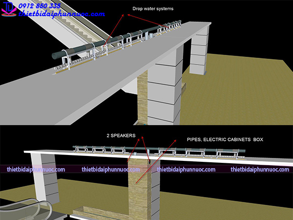 Màn nước trang trí trình chiếu laser 4