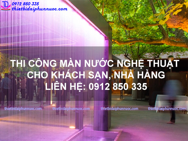 Thi công màn nước nghệ thuật 1
