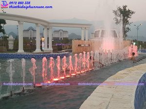 Thi công nhạc nước khách sạn Hoàng Nhâm 1