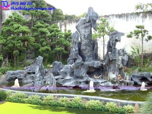 Thi công tiểu cảnh có thác nước 7