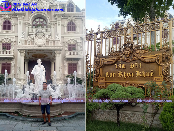 Lắp đặt đài phun nước cho lâu đài 1