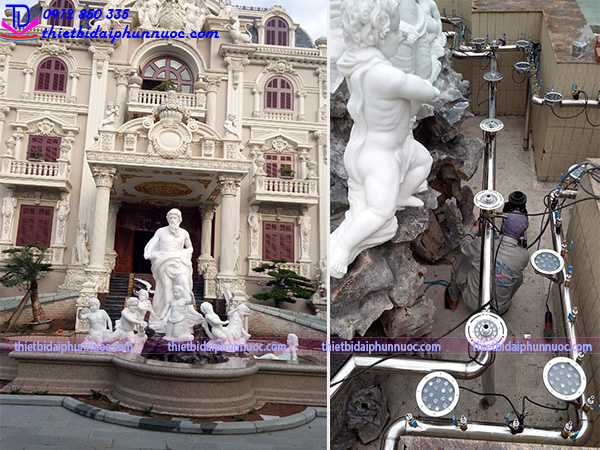 Lắp đặt đài phun nước cho lâu đài 4