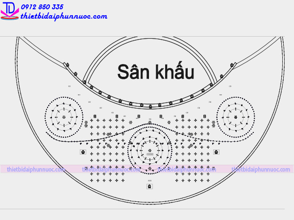 Thiết kế bản vẽ Autocad nhạc nước 