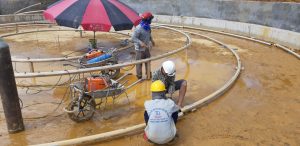 Thi công đài phun nước khu Lâm viên 1