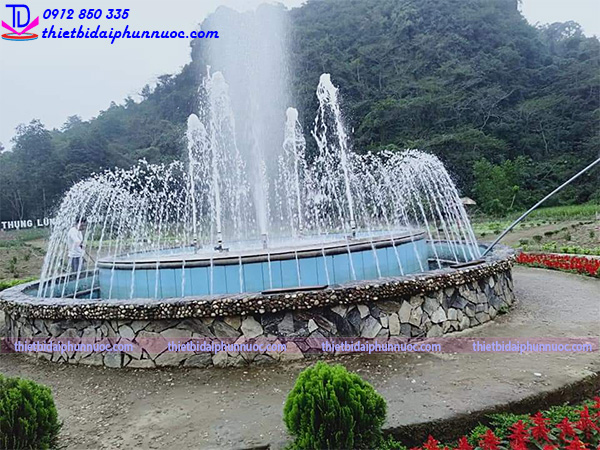 Cải tạo đài phun nước thung lũng hoa Cẩm Thủy 1