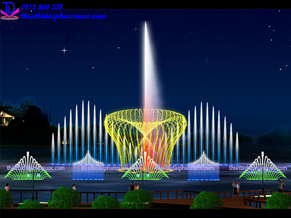 Mẫu nhạc nước phao nổi cho sông hồ 4