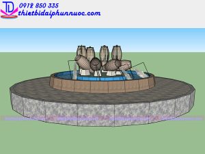 Mẫu lu phun nước tiểu cảnh trang trí sân vườn hiện đại năm 2021 17
